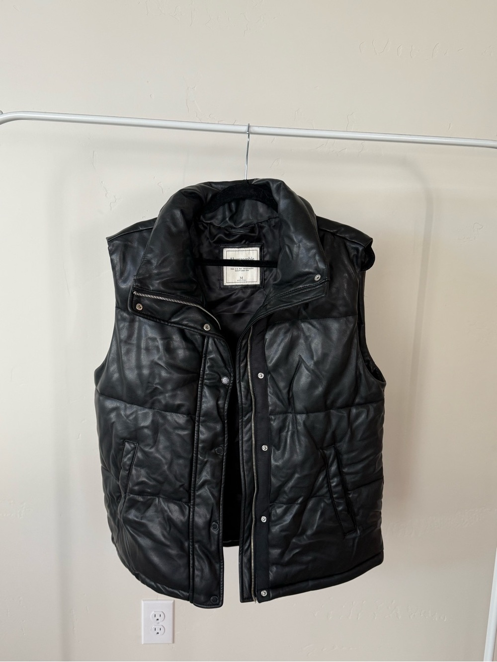 Abercrombie & Fitch Black Quilted Jacket